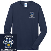 Youth Long Sleeve Core Cotton Tee - Lowry Uniform